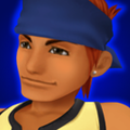 Wakka's journal portrait in the HD version of Kingdom Hearts Re:Chain of Memories.