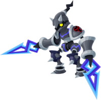 the Dual Blade<span style="font-weight: normal">&#32;(<span class="t_nihongo_kanji" style="white-space:nowrap" lang="ja" xml:lang="ja">デュアルブレード</span><span class="t_nihongo_comma" style="display:none">,</span>&#32;<i>Dyuaru Burēdo</i><span class="t_nihongo_help noprint"><sup><span class="t_nihongo_icon" style="color: #00e; font: bold 80% sans-serif; text-decoration: none; padding: 0 .1em;">?</span></sup></span>)</span> from the 3rd Anniversary event.