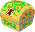 A large green chest as it appears Kingdom Hearts χ