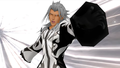 Xemnas is defeated and fades away.