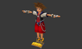 Sora leftover render from Kingdom Hearts 3D Demo in Kingdom Hearts Birth by Sleep Final Mix's data.