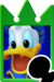 Sprite of the Donald Duck card from Kingdom Hearts Re:Chain of Memories.