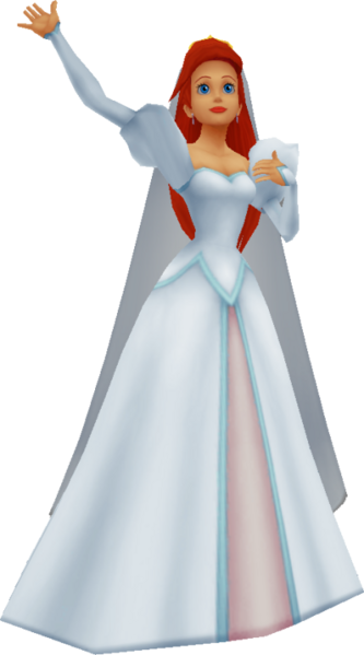 File:Ariel (Wedding Dress) KHII.png
