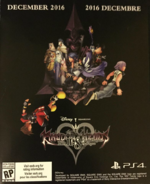 An insert containing the incorrect release date for Kingdom Hearts HD 2.8 Final Chapter Prologue.