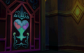 A background sprite of the door to the Lift Stop after completing the puzzle