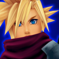 Cloud's journal portrait in the HD version of Kingdom Hearts Re:Chain of Memories.