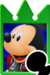 Sprite of the The King card from Kingdom Hearts Re:Chain of Memories.